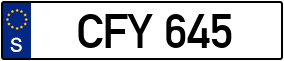 Trailer License Plate